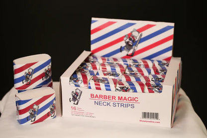 Barber Magic Neck Strips (1 Box 16 Packs / 1120 Strips) High Quality Professional Stretchy