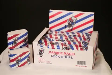 Barber Magic Neck Strips (1 Box 16 Packs / 1120 Strips) High Quality Professional Stretchy - Kosher Wave