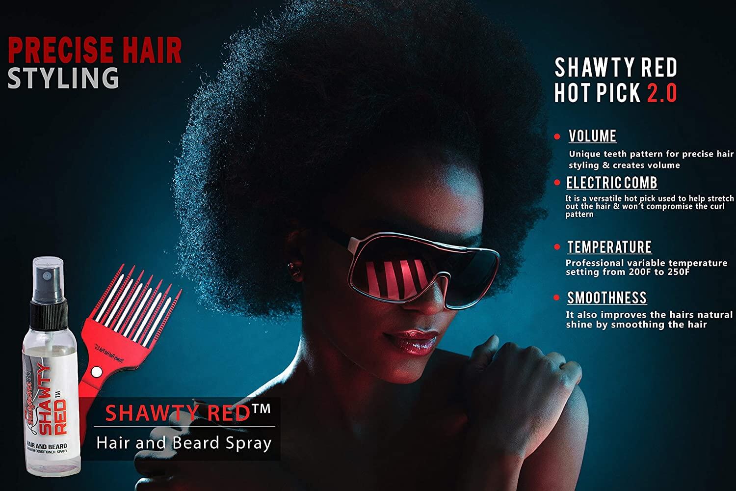 Shawty Red Hot Pick & Shawty Red Conditioner Spray - Kosher Wave